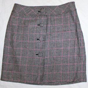 LOFT Tartan Gingham Plaid Skirt Sz 10